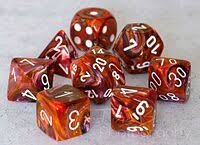 Festival Symphony/White Polyhedral 7-die set